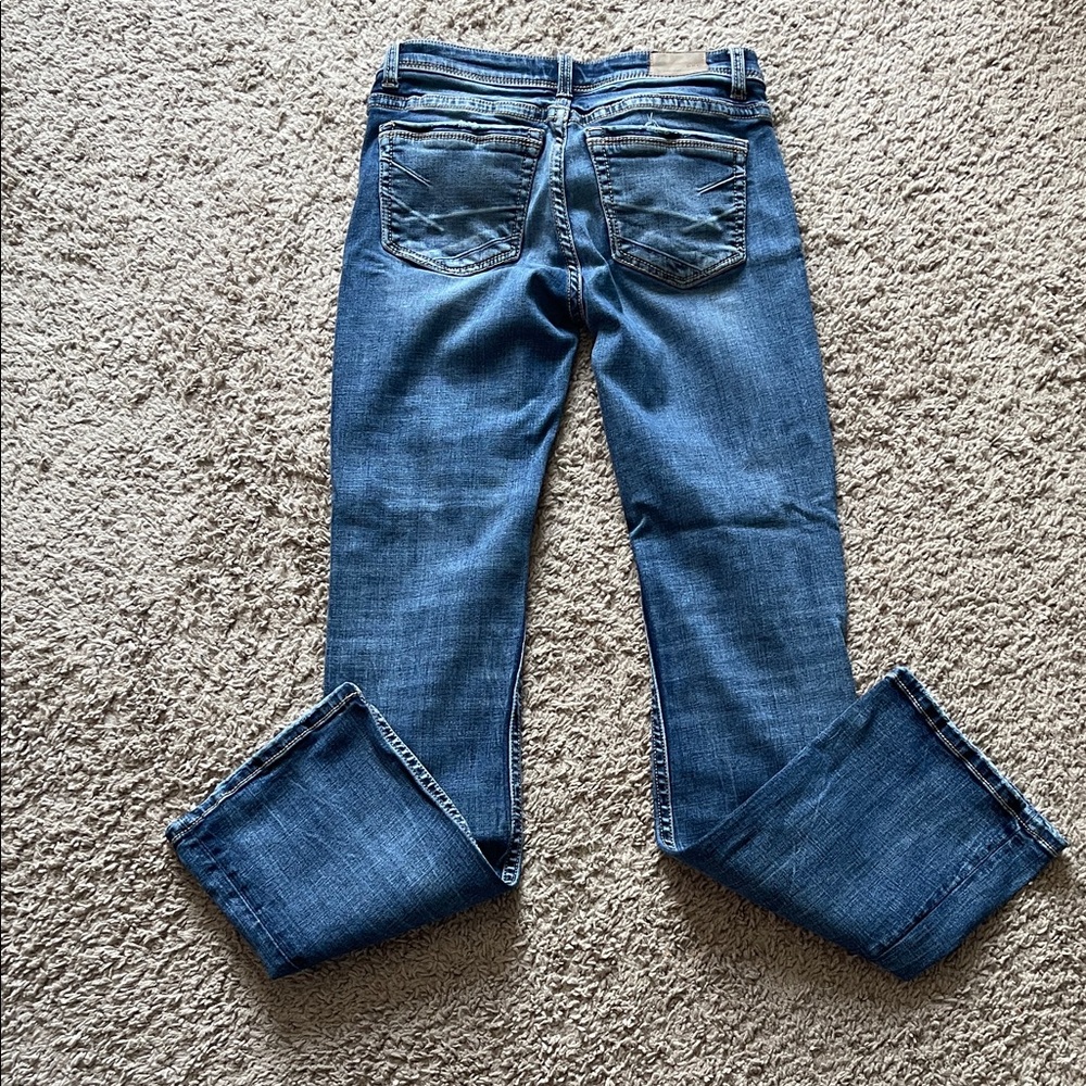 BKE Women's Straight Leg Jeans in Blue